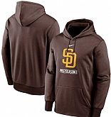Men's San Diego Padres Nike Brown 2020 Postseason Collection Pullover Hoodie,baseball caps,new era cap wholesale,wholesale hats